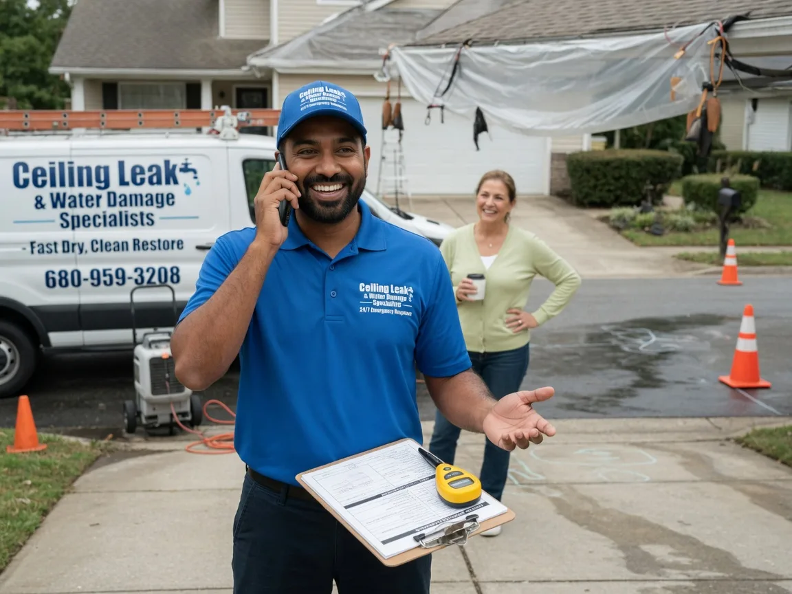 Ceiling Leak Cleanup Vinton, LA FAQs
